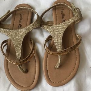 girls gold sandals